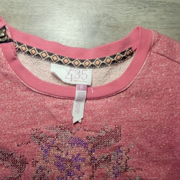 Matilda Jane 435 Size 8 Pink Floral shimmery Keaton Friends Forever Swe… - Picture 6 of 8